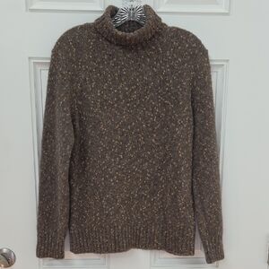 Kangra Brown Turtleneck Sweater. Size 44.  Made In Italy